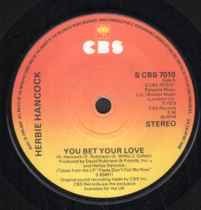 Herbie Hancock - You Bet Your Love - 7 Inch