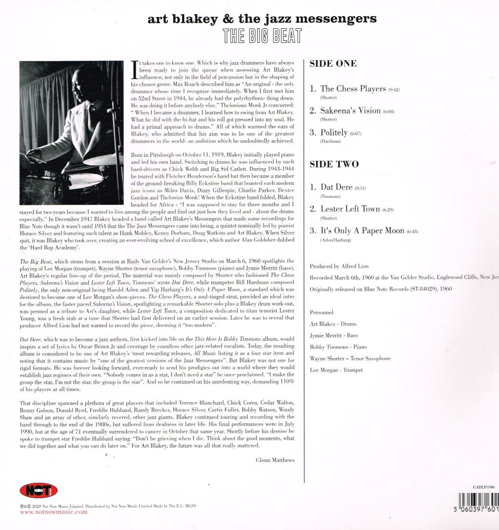 Art Blakey And The Jazz Messengers - Big Beat - Lp