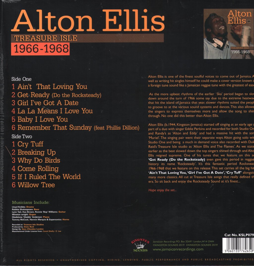 Alton Ellis - Treasure Isle 1966-1968 - Lp