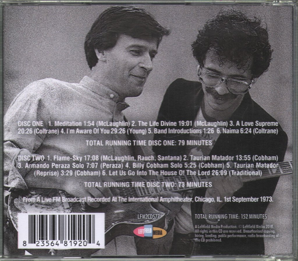 Carlos Santana And John Mclaughlin - A Love Supreme: Chicago Broadcast 1973 - Double Cd