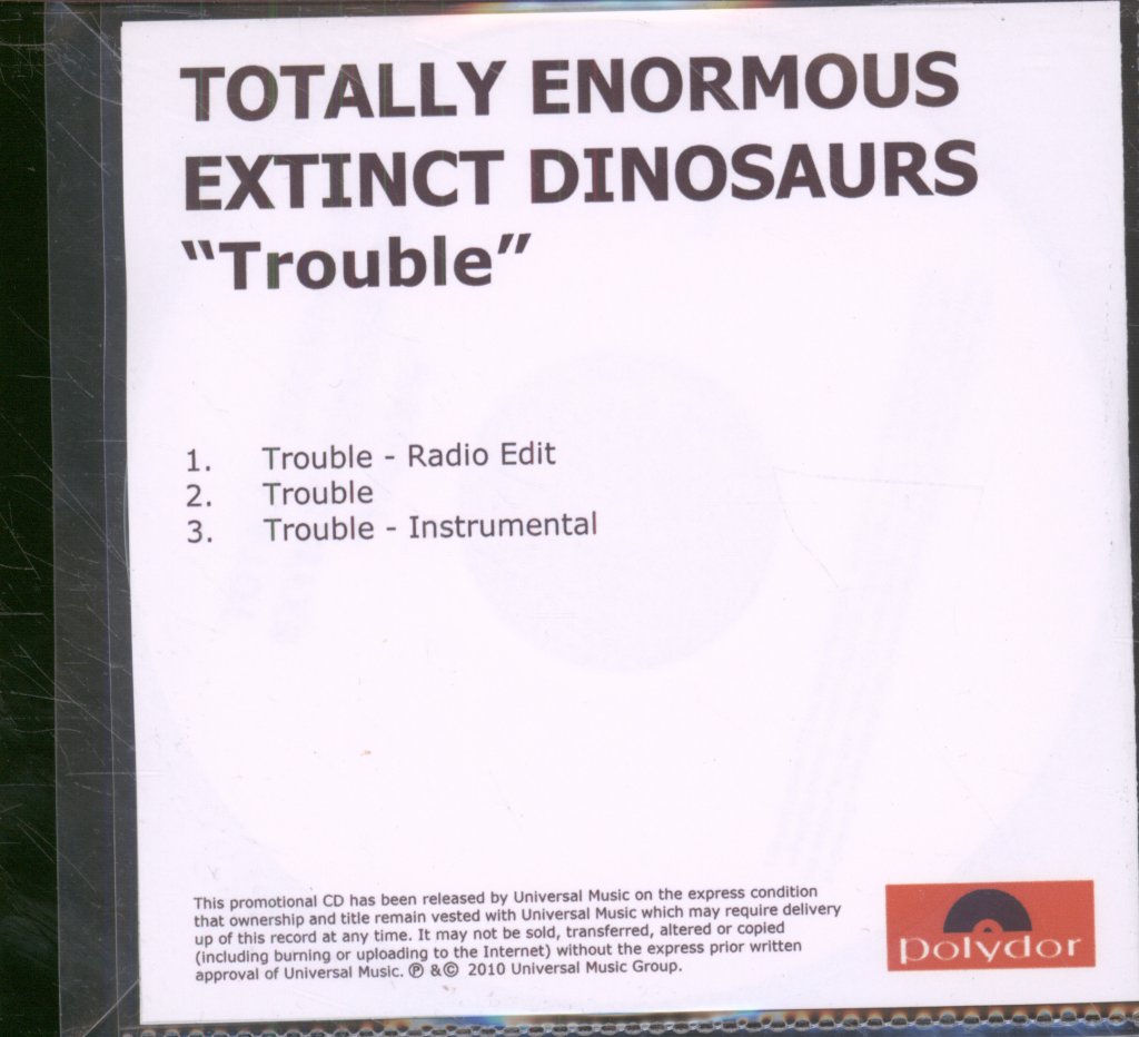 Totally Enormous Extinct Dinosaurs - Trouble - Cdr
