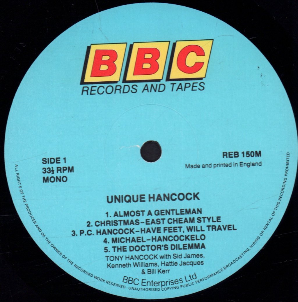 Tony Hancock - Unique Hancock - Lp