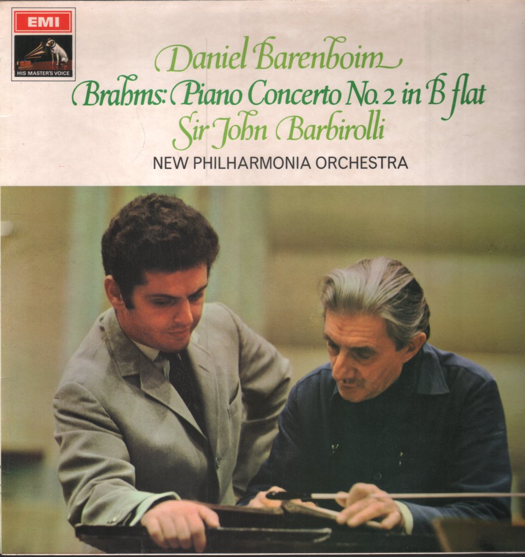 Daniel Barenboim / New Philharmonia / Sir John Barbirolli - Brahms - Piano Concerto No.2 In B Flat - Lp