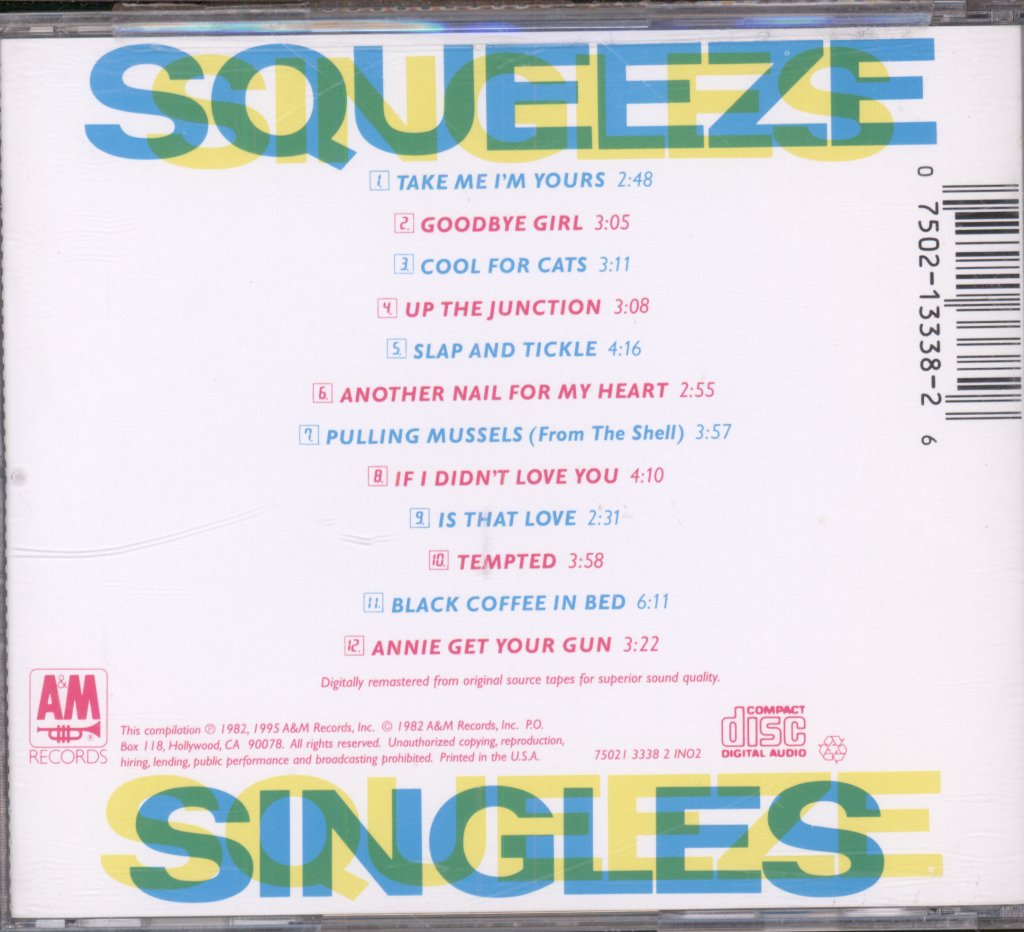 Squeeze - Singles - 45's And Under - Cd