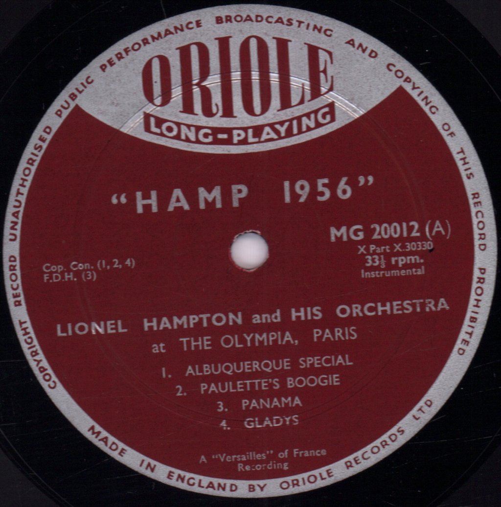 Lionel Hampton - Hamp 1956 - Lp