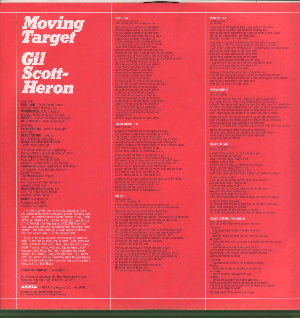 Gil Scott-Heron - Moving Target - Lp