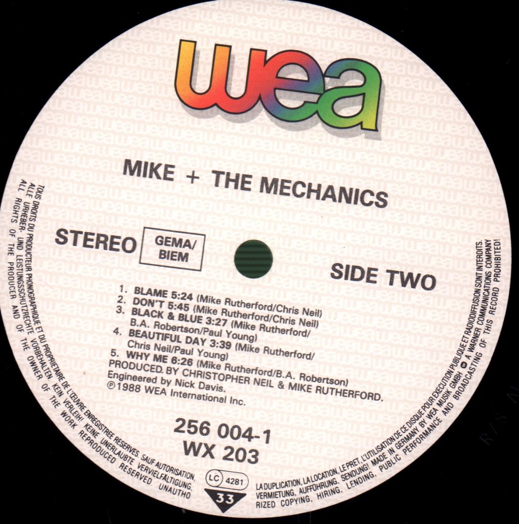 Mike And The Mechanics - Living Years - Lp