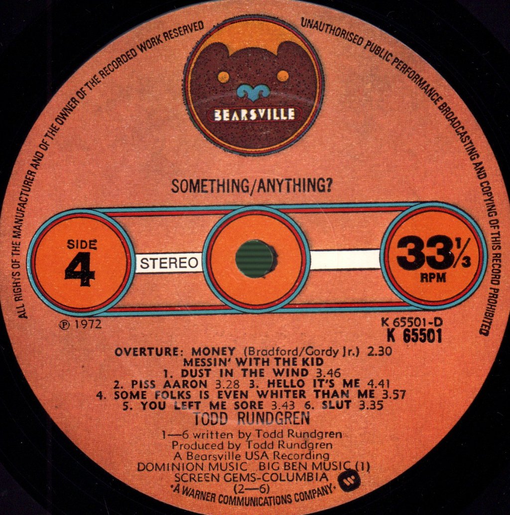 Todd Rundgren - Something / Anything? - Double Lp