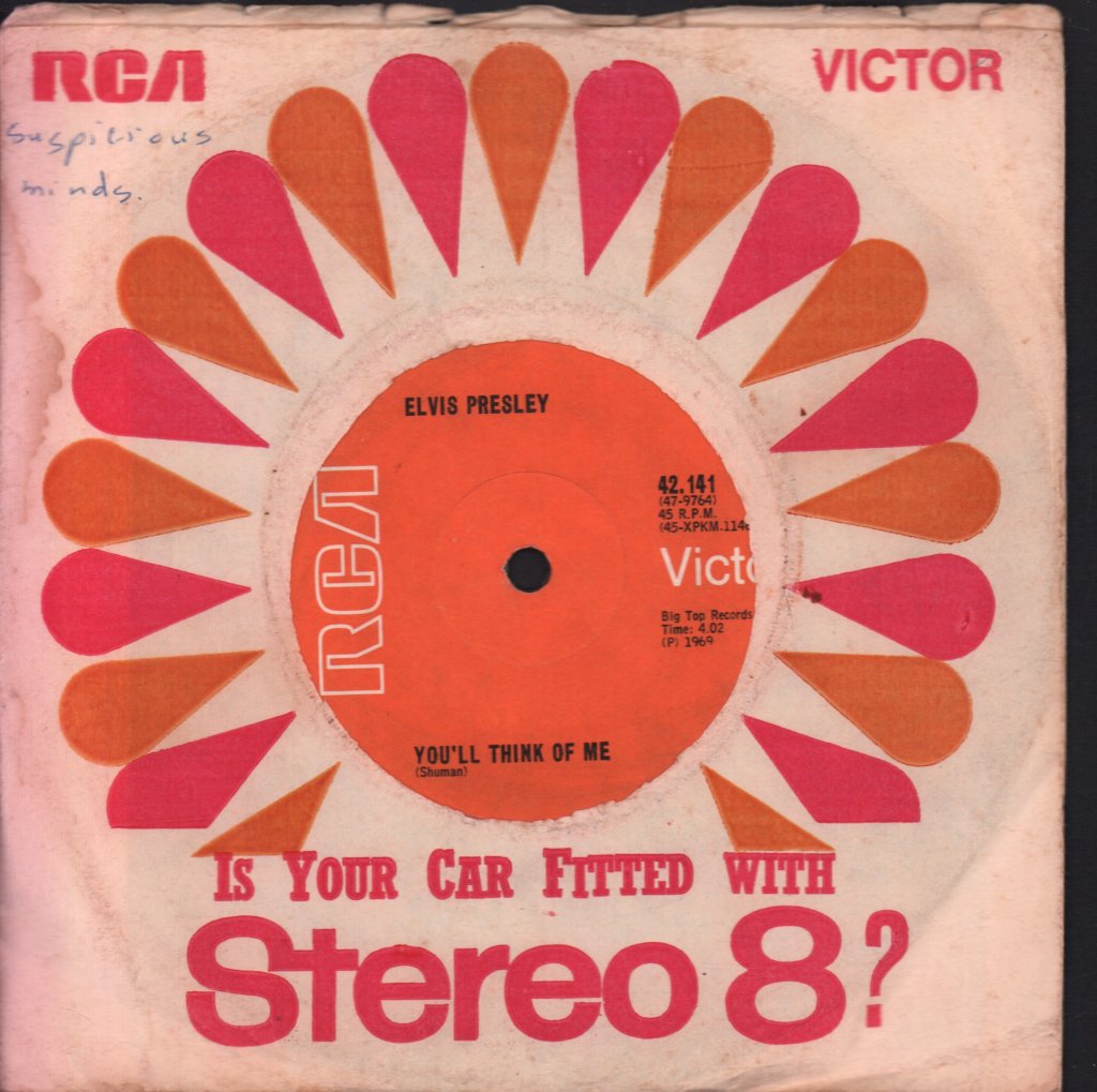 Elvis Presley - Suspicious Minds - 7 Inch