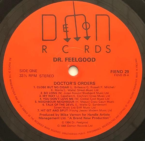Dr. Feelgood - Doctors Orders - Lp