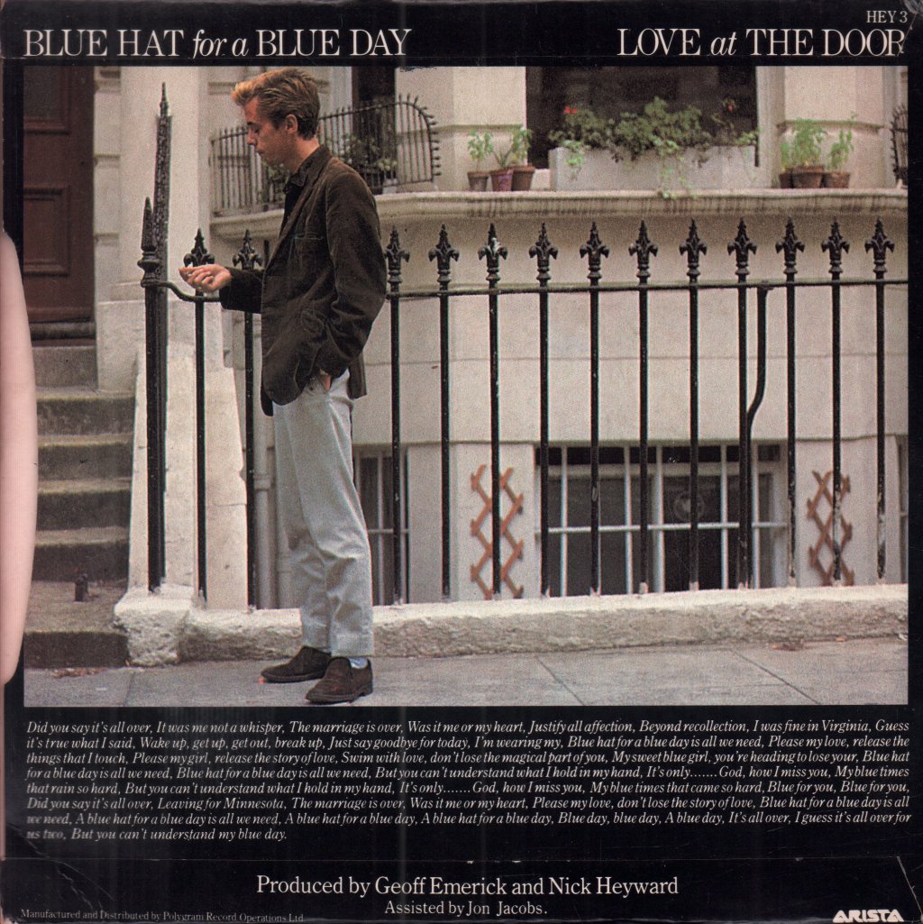 Nick Heyward - Blue Hat For A Blue Day - 7 Inch