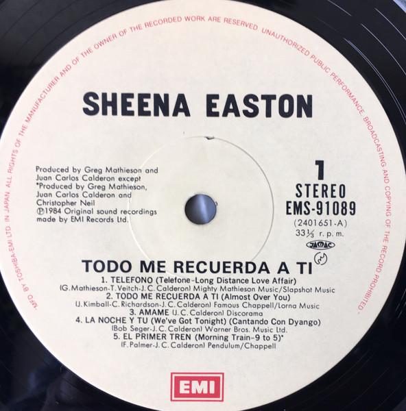 Sheena Easton - Todo Me Recuerda A Ti - Lp