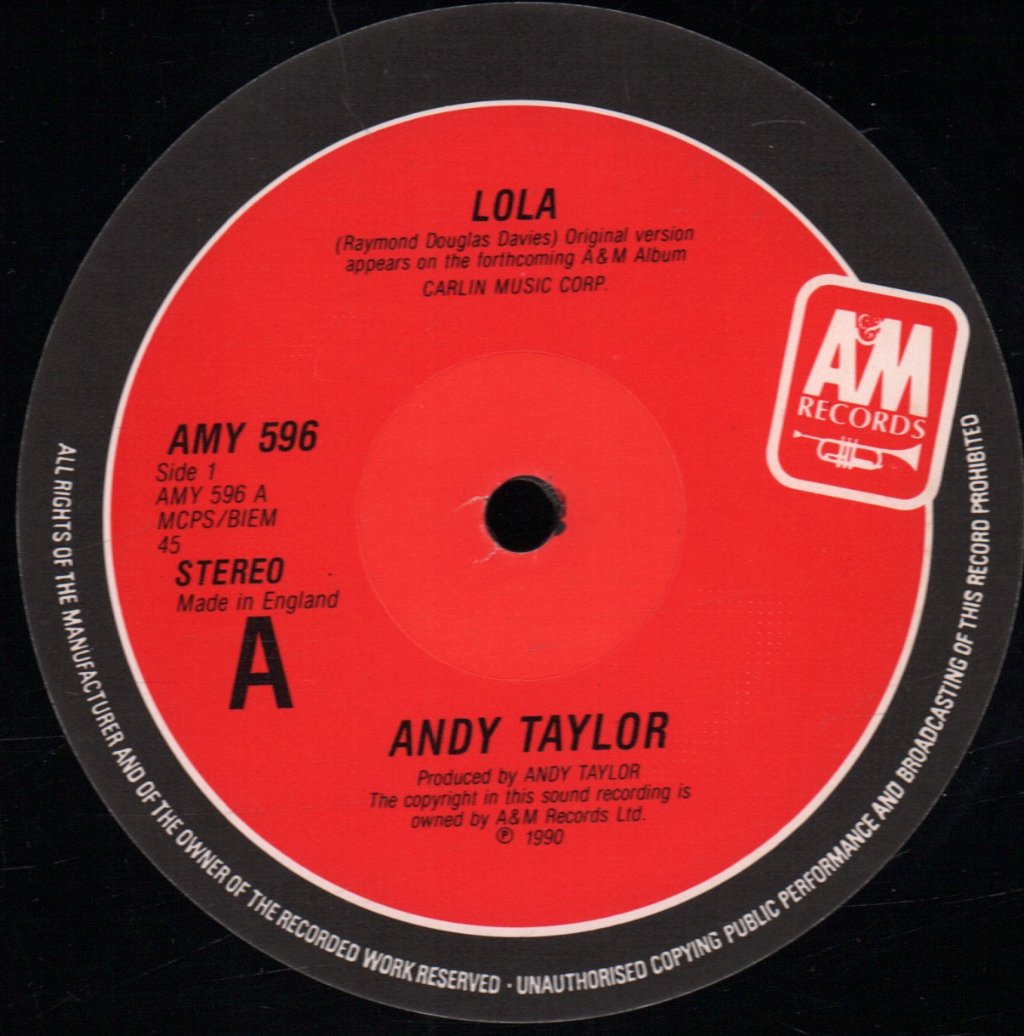 Andy Taylor (Duran Duran) - Lola - 12 Inch