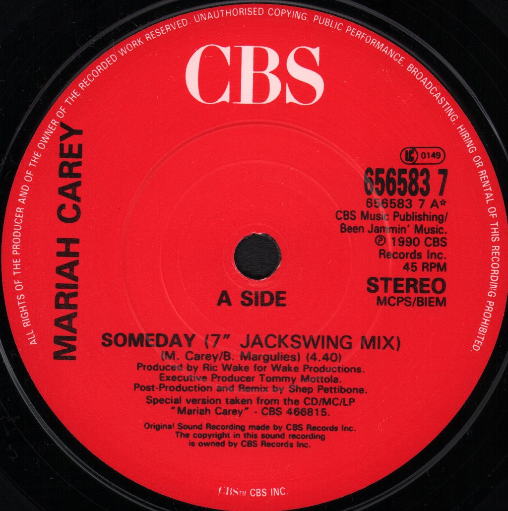 Mariah Carey - Someday - 7 Inch