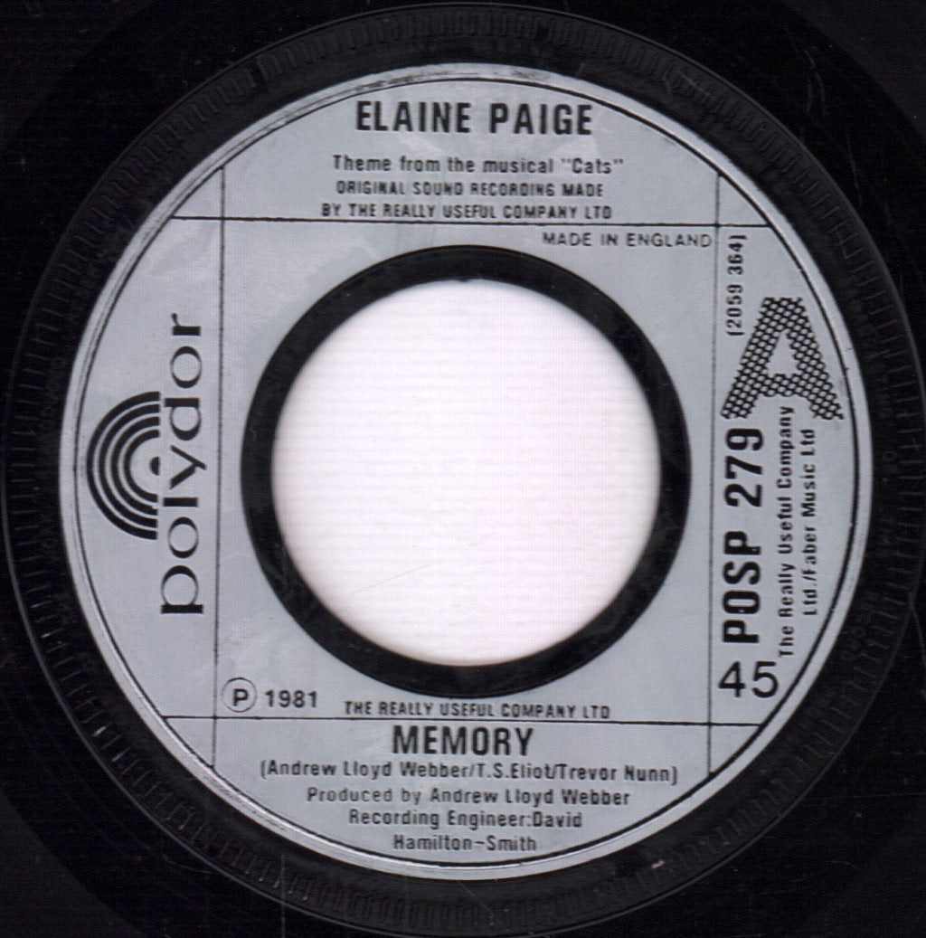 Elaine Paige - Memory - 7 Inch