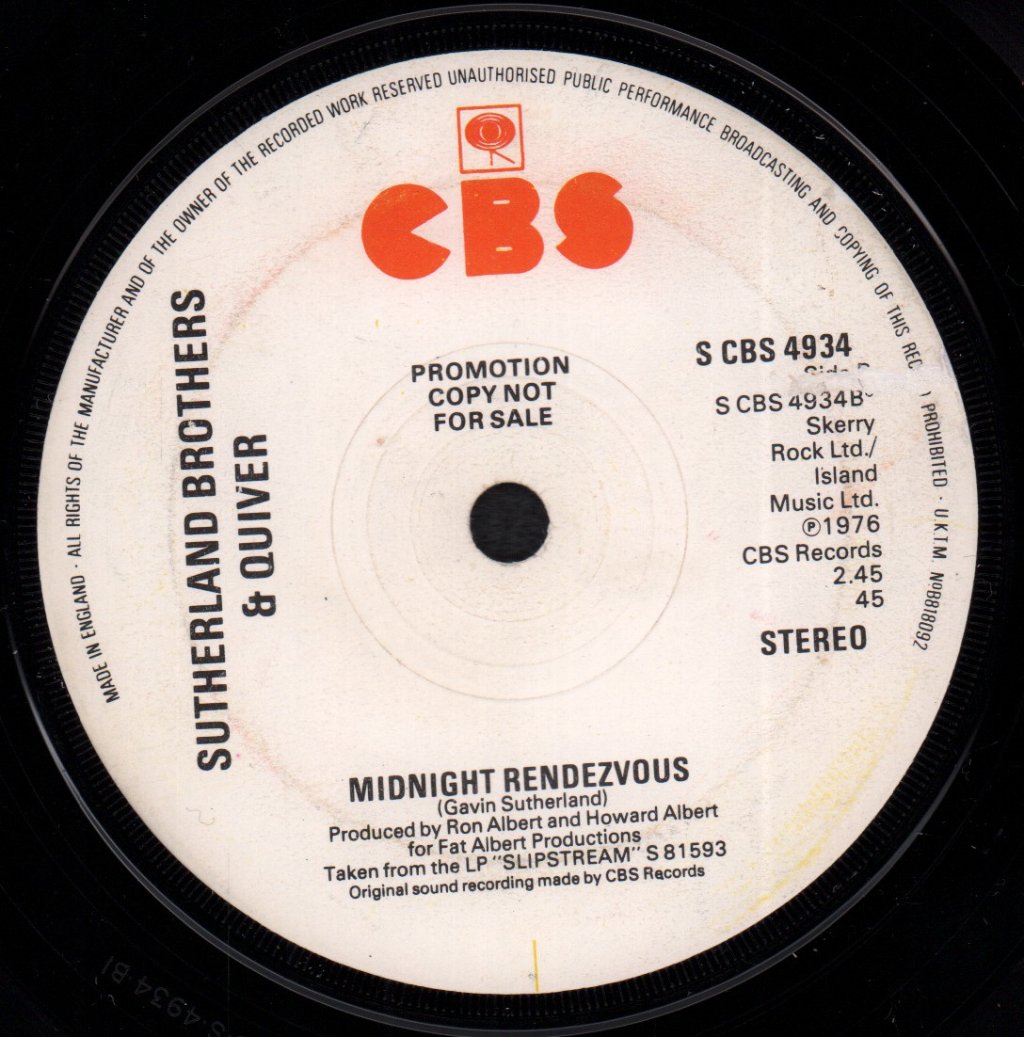 Sutherland Brothers And Quiver - If I Could Have Your Loving - 7 Inch