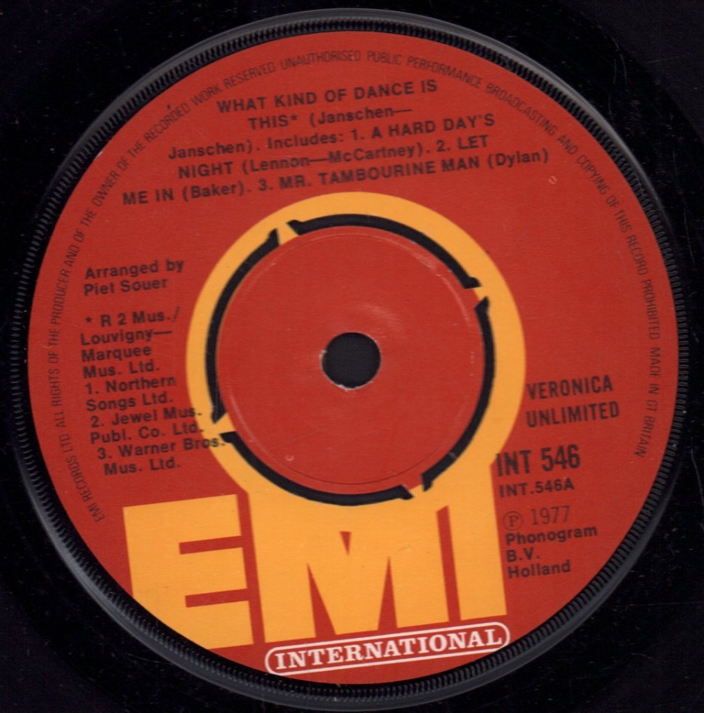 Veronica Unlimited - What Kind Of Dance Is This - 7 Inch