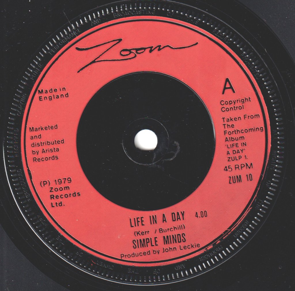 Simple Minds - Life In A Day - 7 Inch