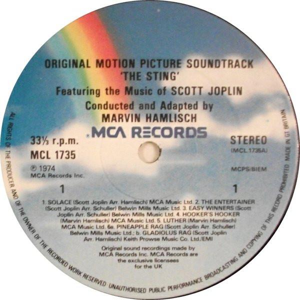 Marvin Hamlisch - Sting Original Motion Picture Soundtrack - Lp