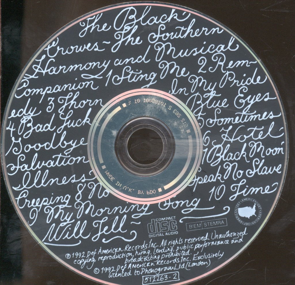 Black Crowes - Southern Harmony And Musical Companion - Cd