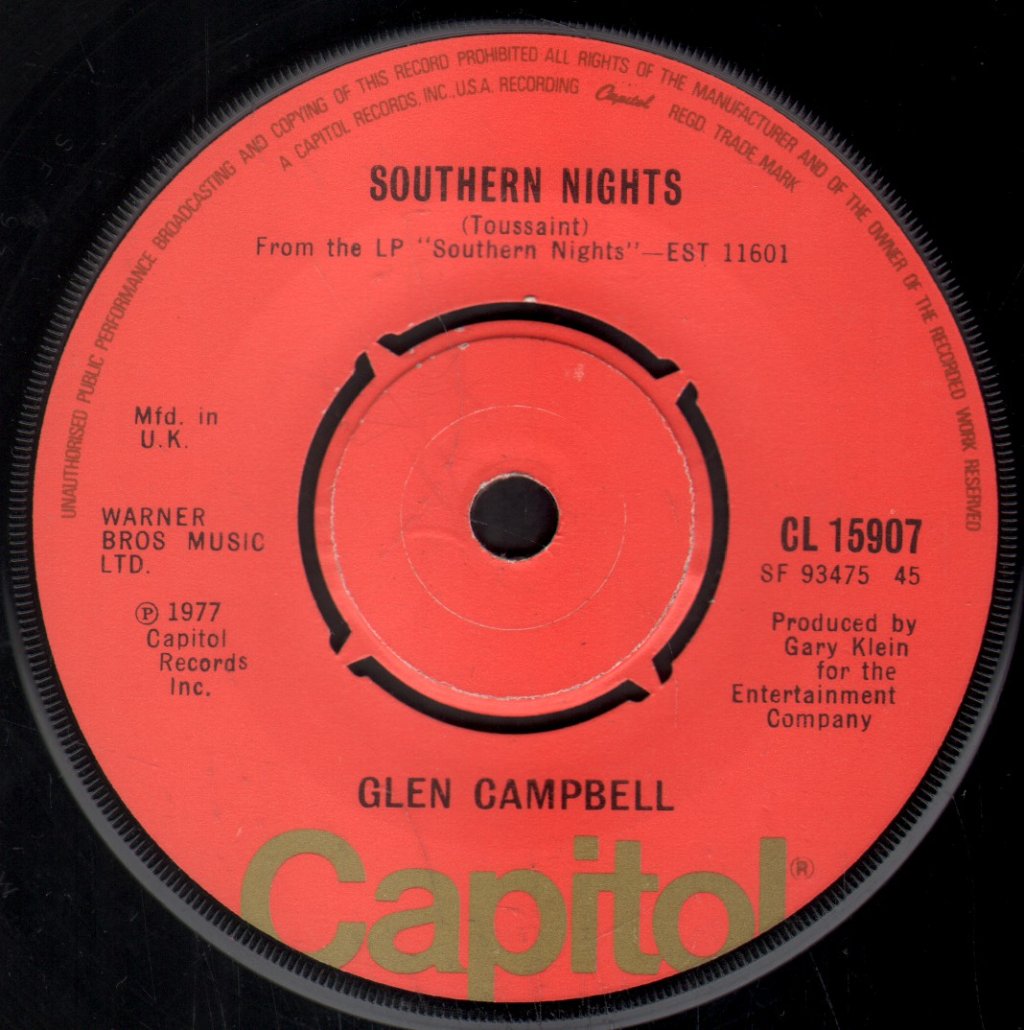 Glen Campbell - Southern Nights - 7 Inch