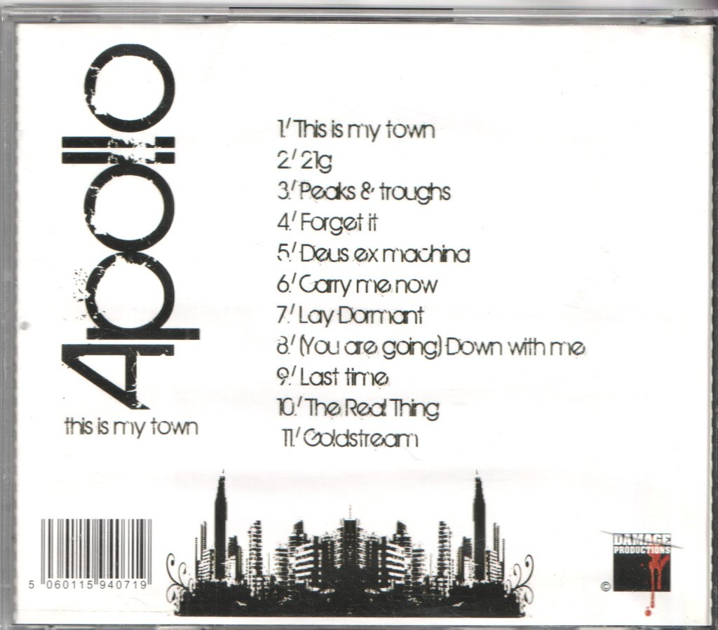 Apollo (2000'S) - This Is My Town - Cd