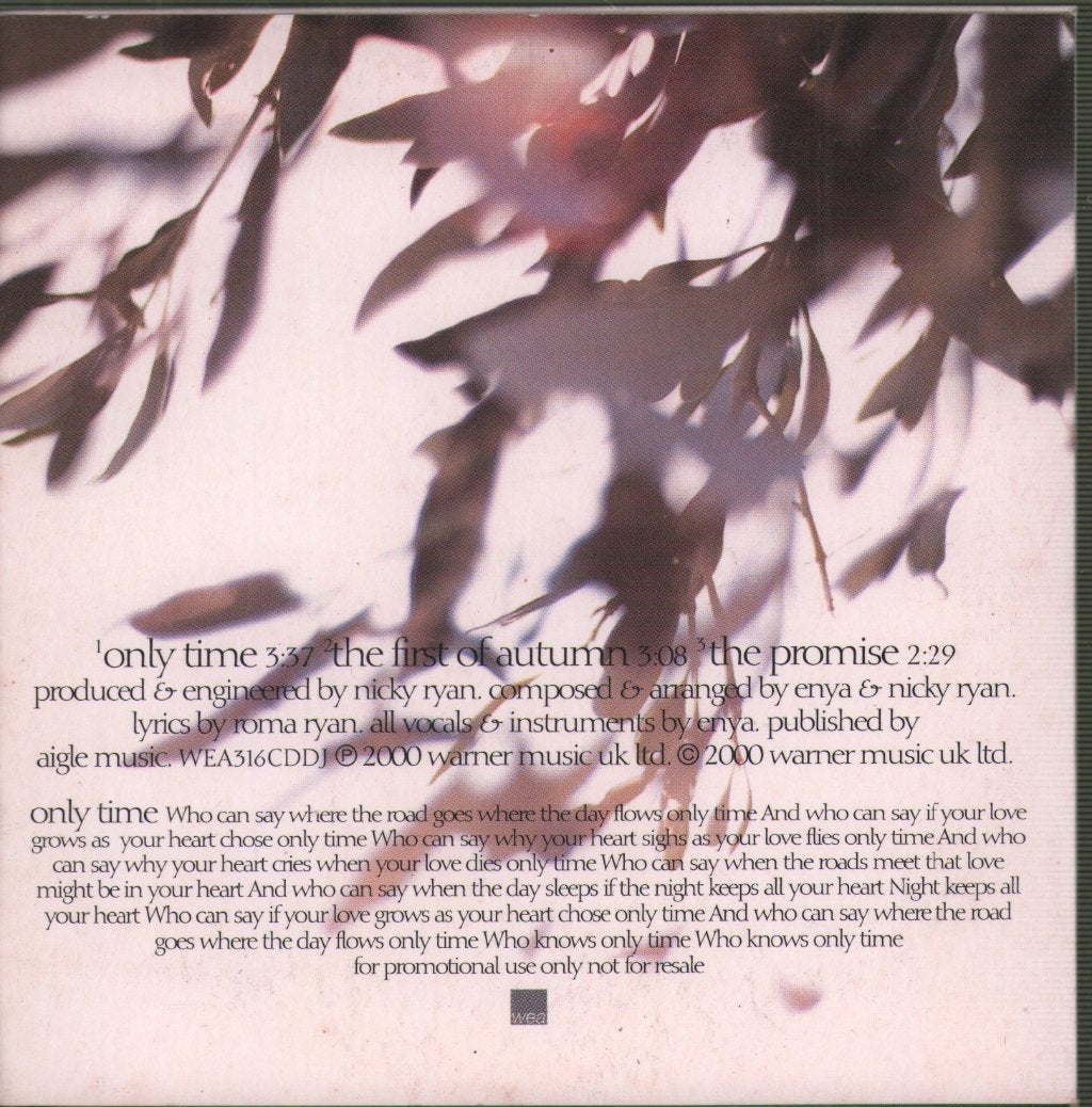 Enya - Only Time - Cd