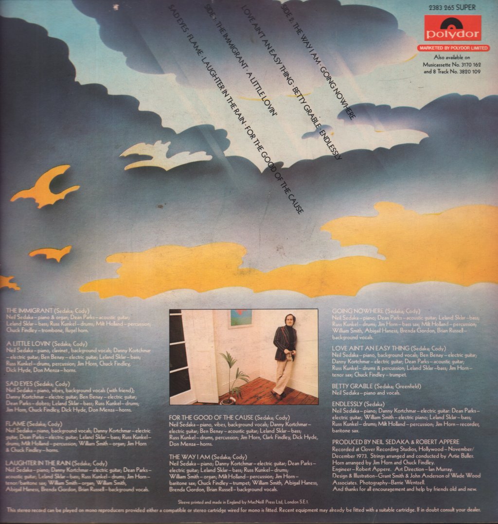 Neil Sedaka - Laughter In The Rain - Lp