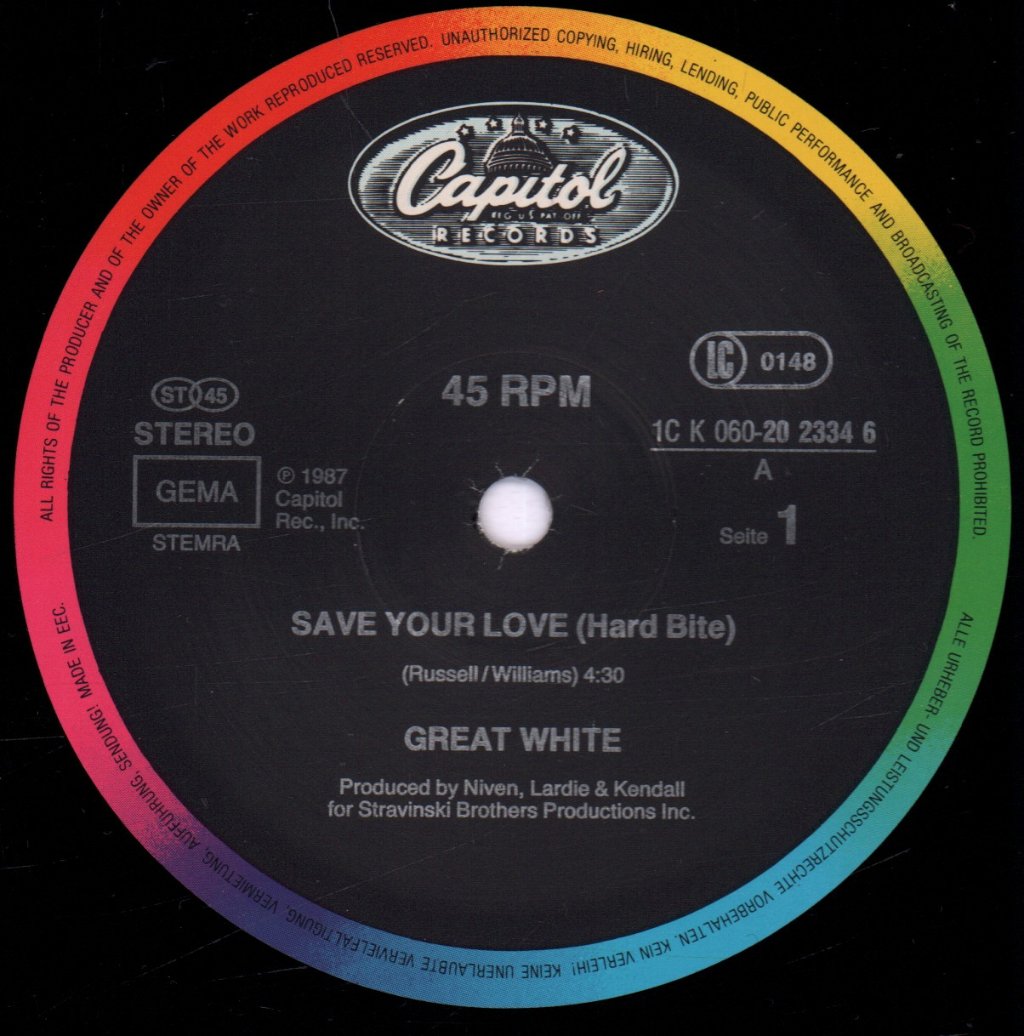 Great White - Save Your Love - 12 Inch