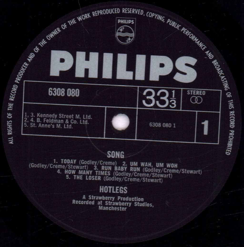 Hotlegs - Song - Lp