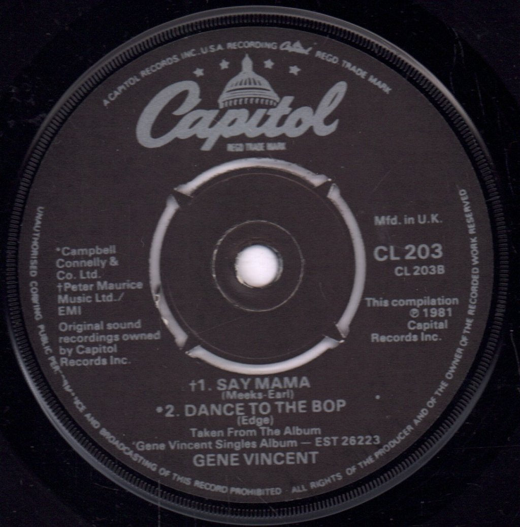 Gene Vincent - She-She Little Sheila - 7 Inch