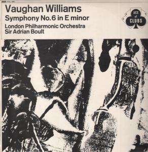 Sir Adrian Boult / London Philharmonic Orchestra - Vaughan Williams - Symphony No.6 In E Minor - Lp