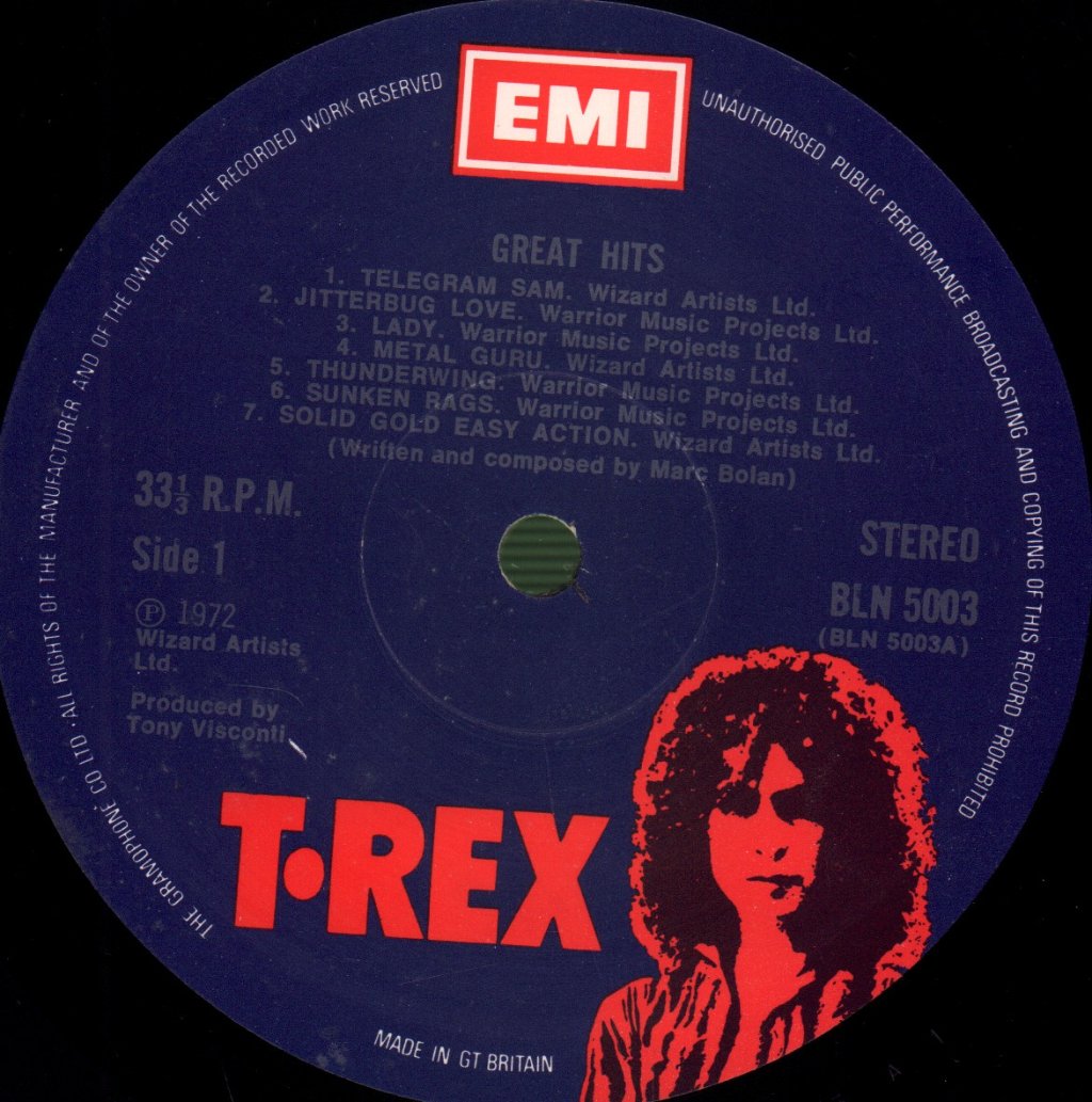 T Rex - Great Hits - Lp