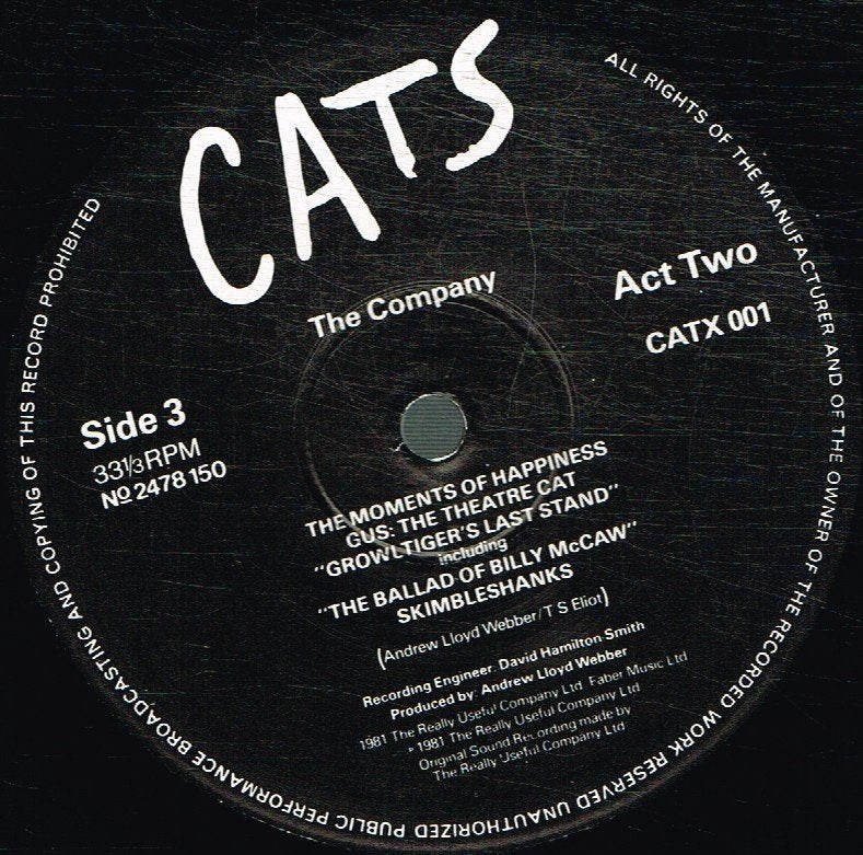 Andrew Lloyd Webber - Cats (Musical) - Double Lp
