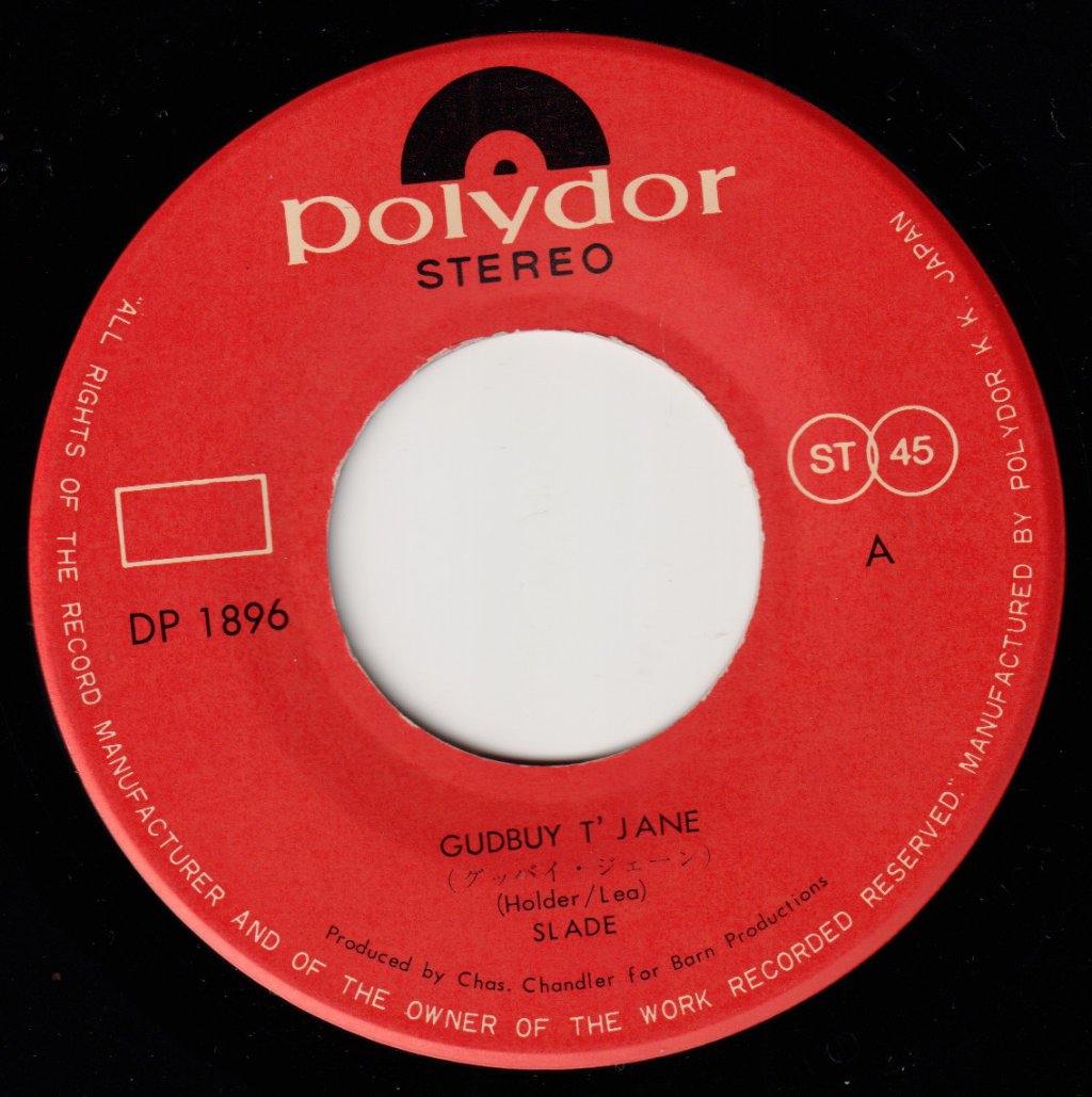 Slade - Gudbuy T'jane - 7 Inch
