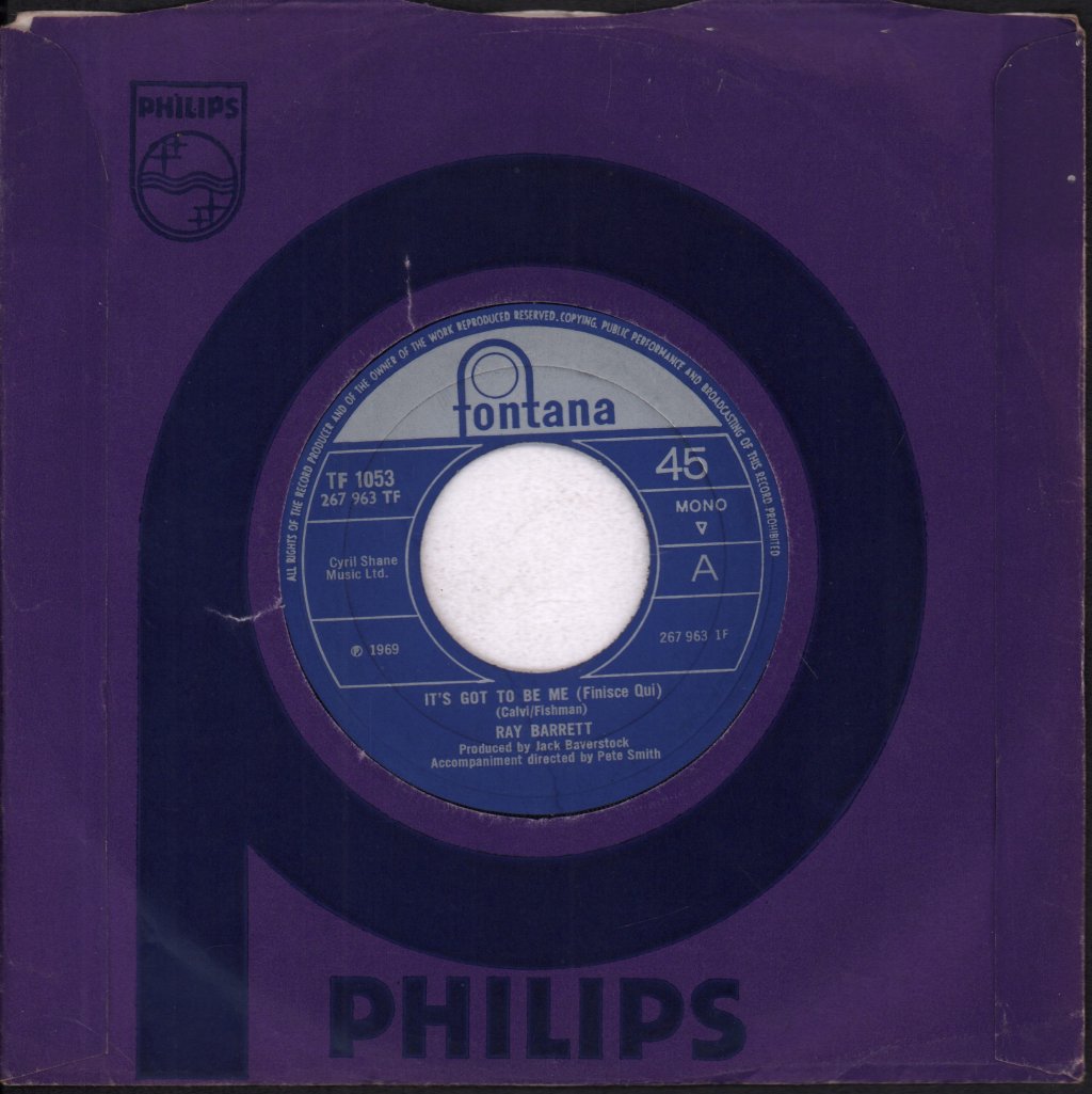 Ray Barrett - It's Got To Be Me Finisce Qui - 7 Inch