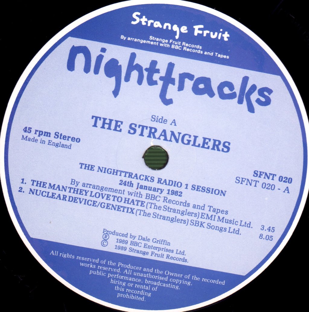 Stranglers - Radio 1 Sessions - The Evening Show - 12 Inch