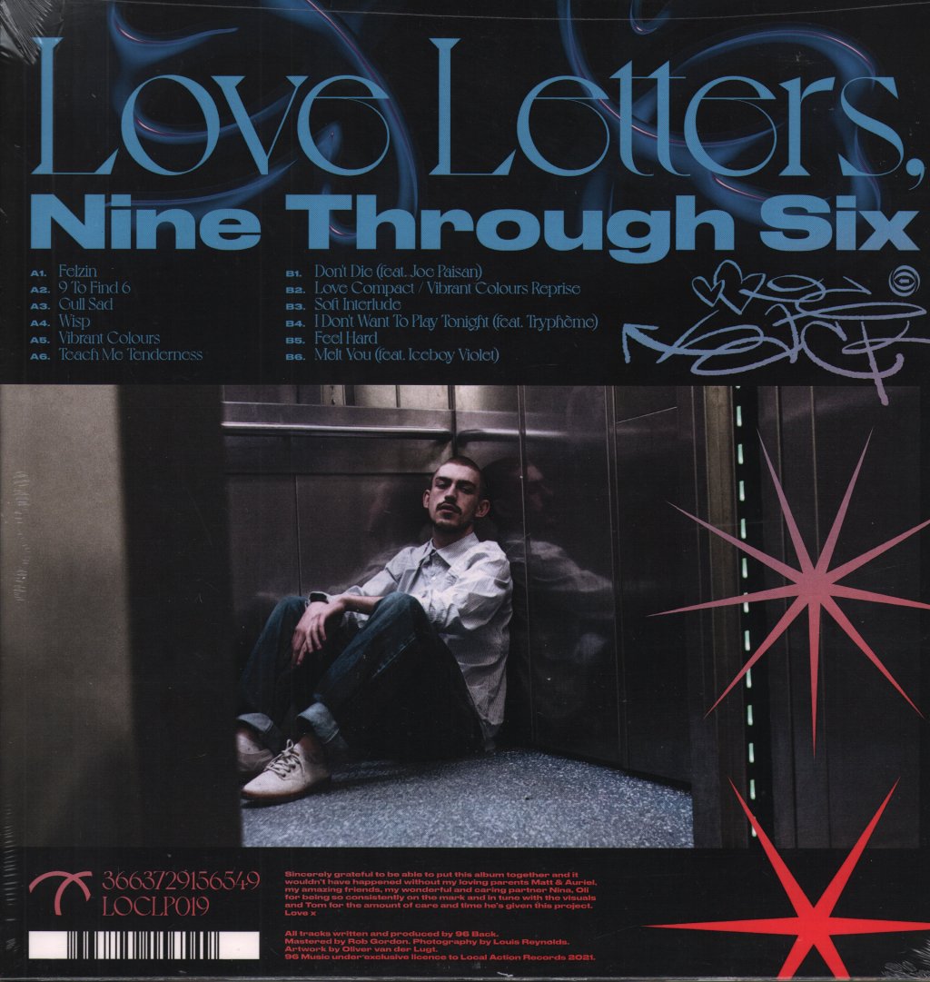 96 Back - Love Letters, Nine Through Six - Lp