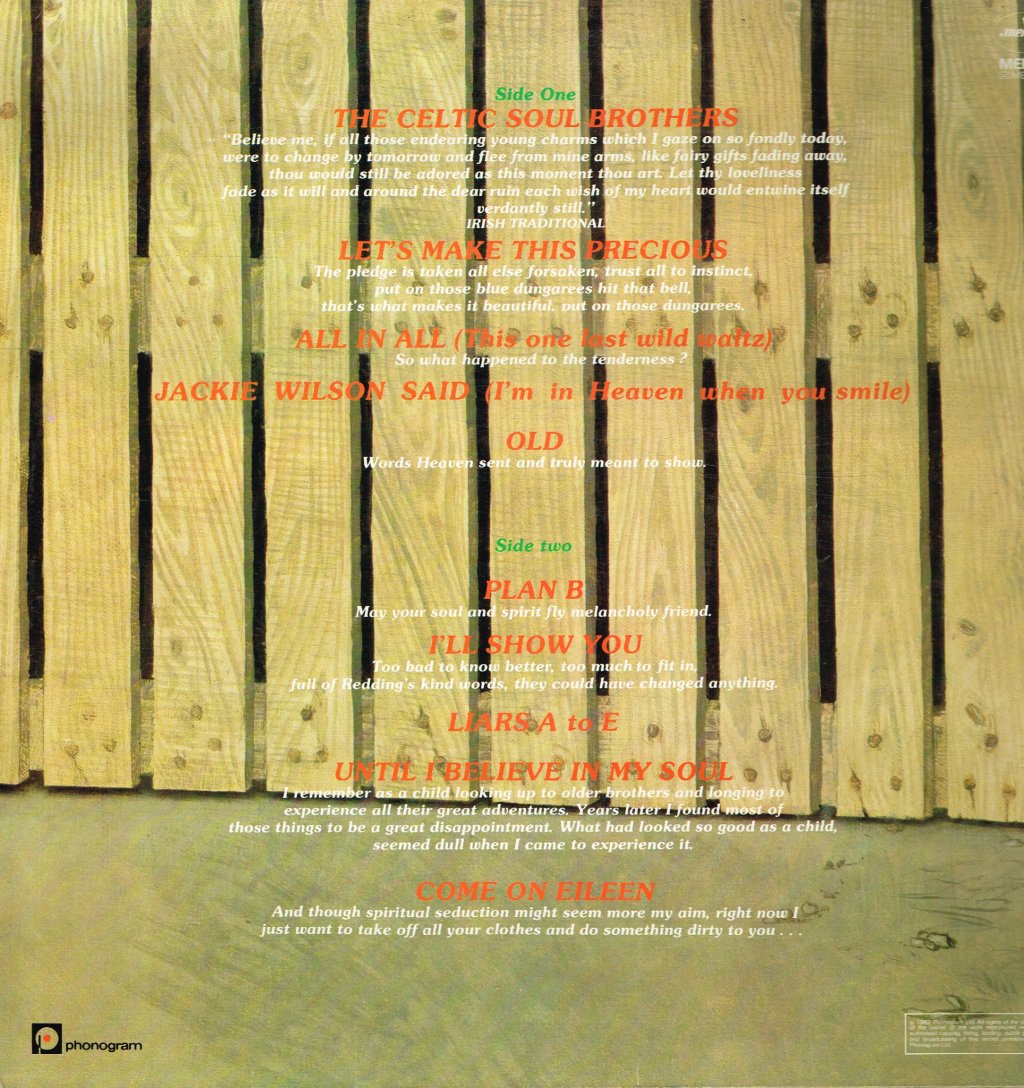 Dexys Midnight Runners - Too Rye Ay - Lp