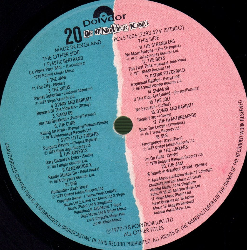 Various Artists - 20 Of Another Kind - Lp