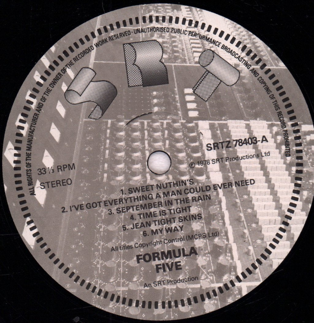Formula Five - Making Tracks - Lp