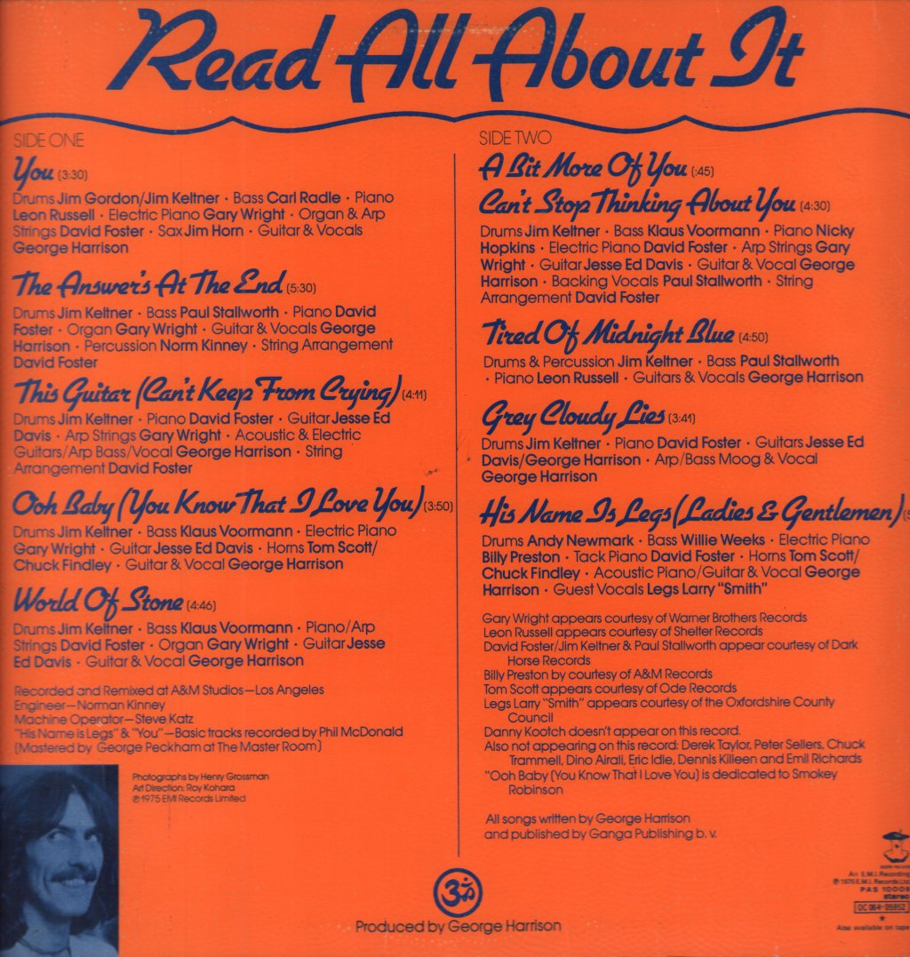 George Harrison - Extra Texture - Lp
