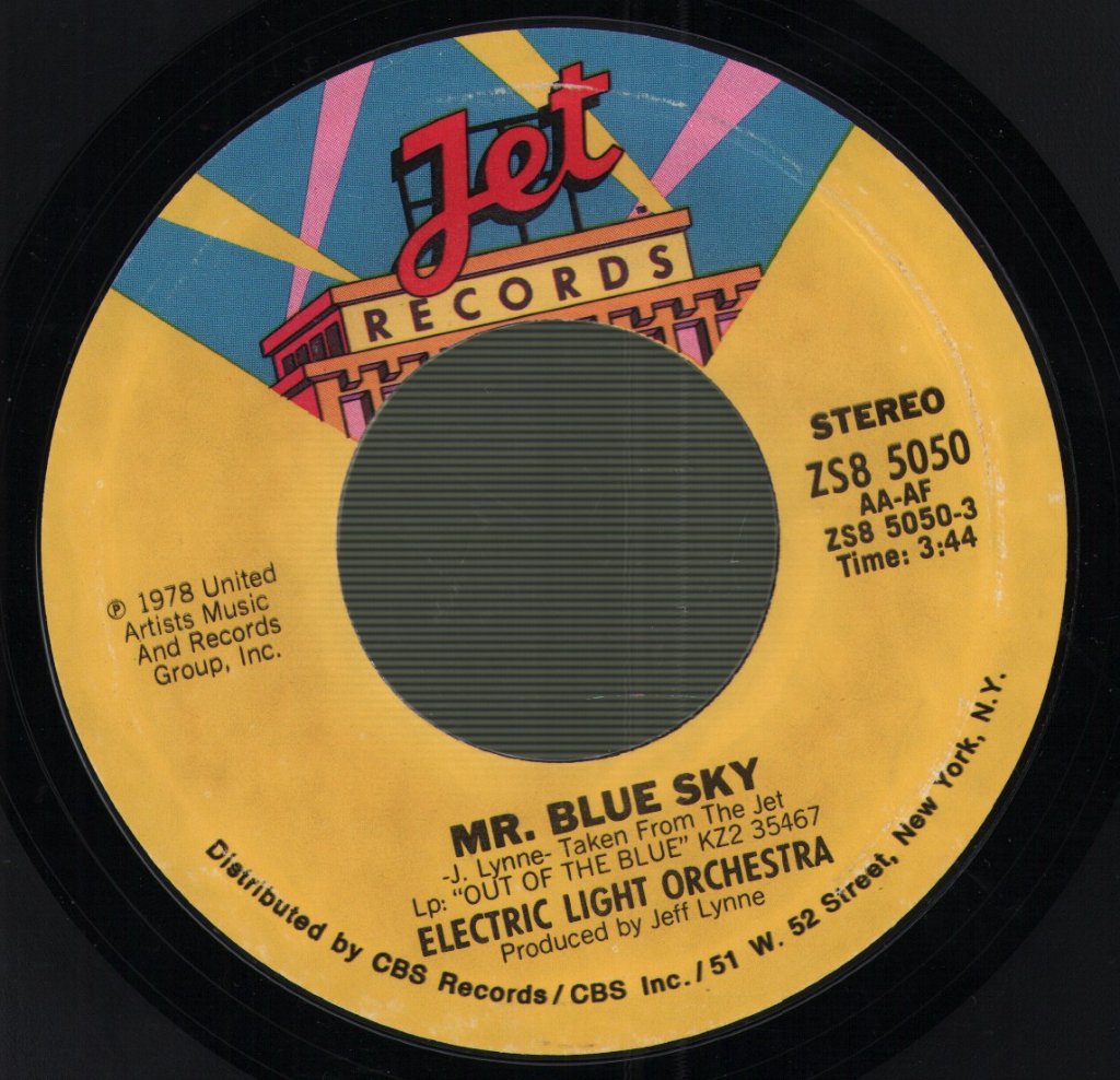 Electric Light Orchestra - Mr. Blue Sky - 7 Inch