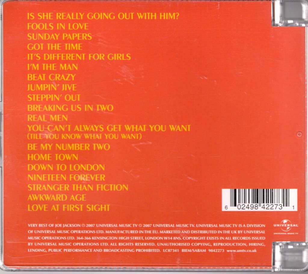 Joe Jackson - Very Best Of - Cd