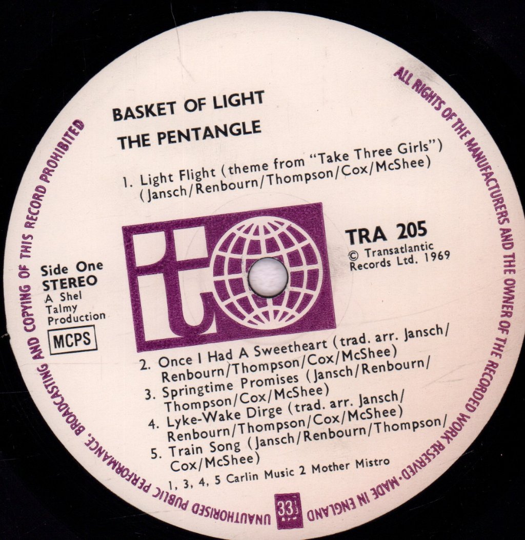 Pentangle - Basket Of Light - Lp