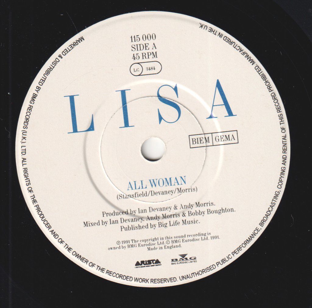 Lisa Stansfield - All Woman - 7 Inch