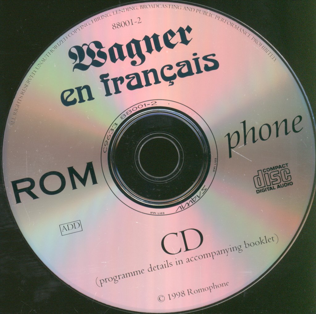 Various Artists - Wagner En Français - Excerpts From Der Ring Des Nibelungen - Cd