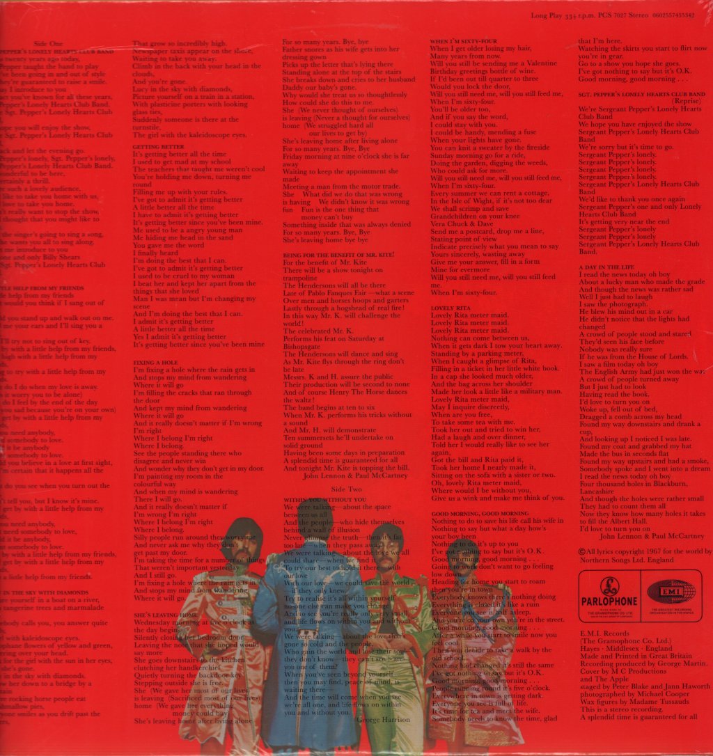 Beatles - Sgt. Pepper's Lonely Hearts Club Band - Double Lp