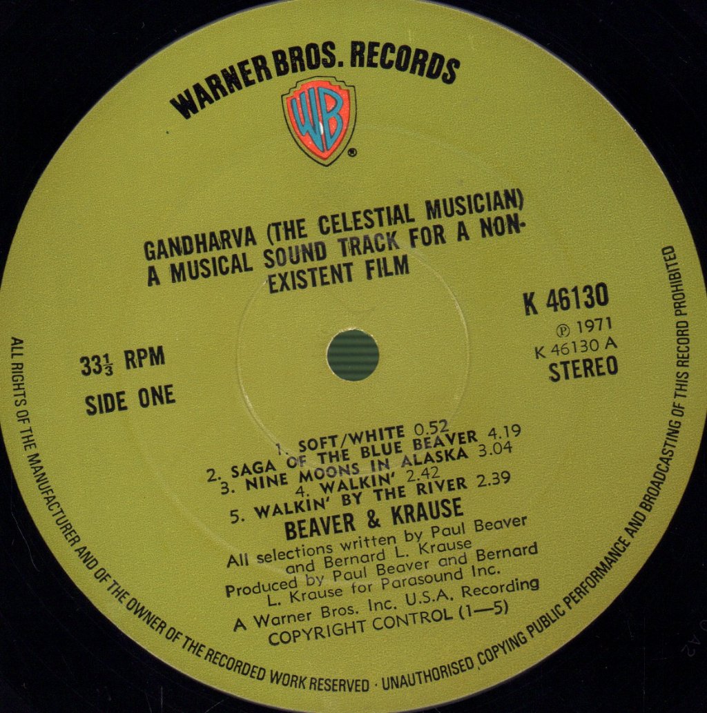 Beaver And Krause - Gandharva - Lp