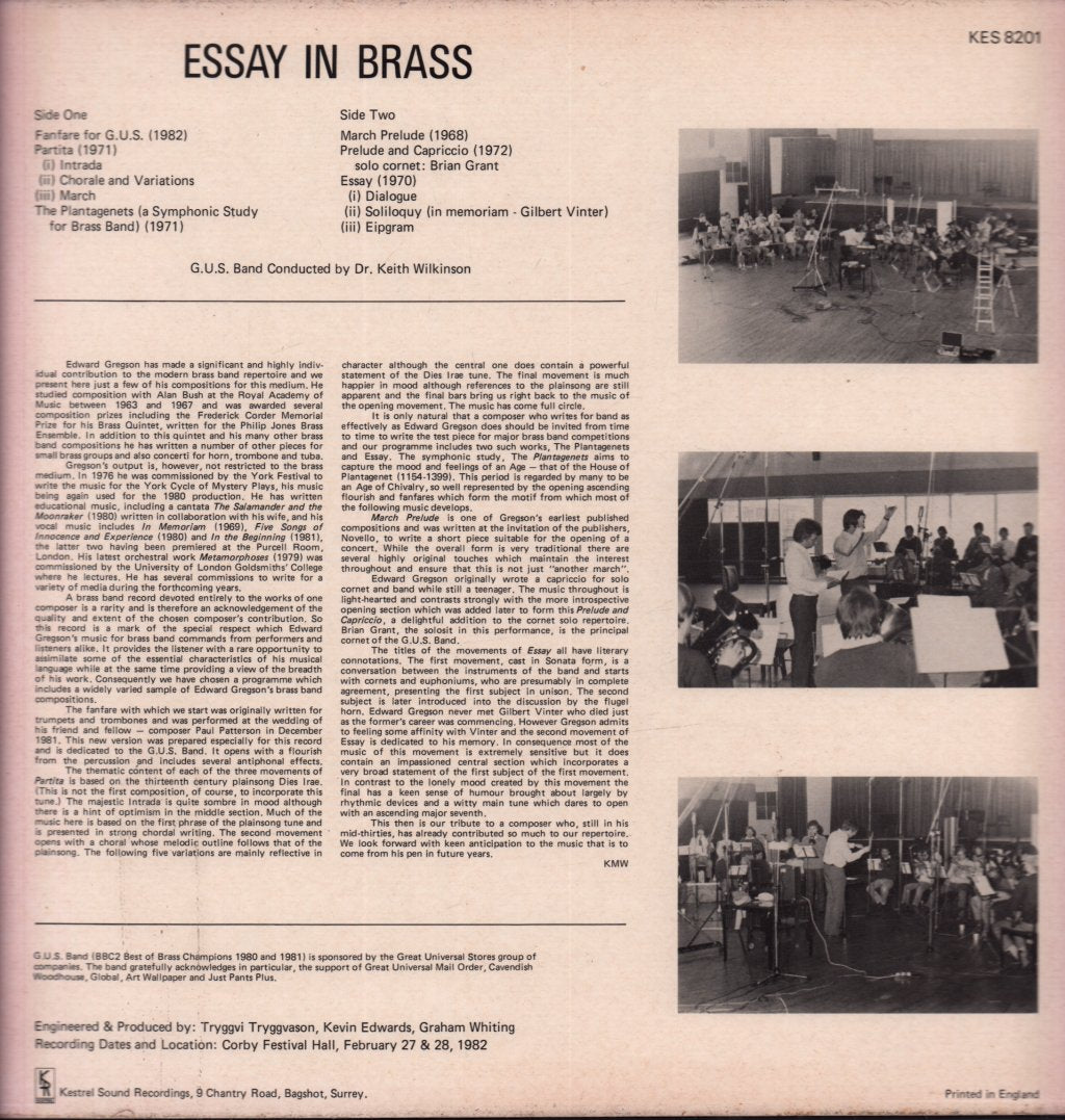 gus band - Essay In Brass - Lp